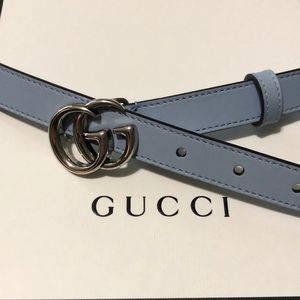Gorgeous light blue Gucci belt. Worn once.